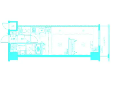 フェニックス新横濱クアトロ(ワンルーム/8階)の間取り写真