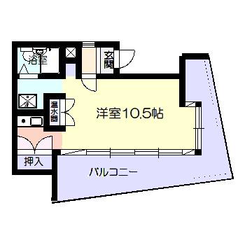 ファートンビル(ワンルーム/4階)の間取り写真
