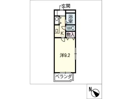 ASTRIEA(1K/3階)の間取り写真