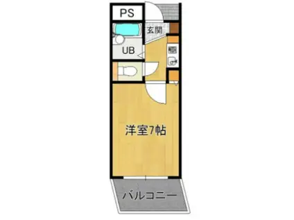 ロジュマン海塚II(1K/5階)の間取り写真