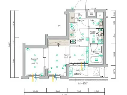 シーフォルム駒込2(2K/1階)の間取り写真