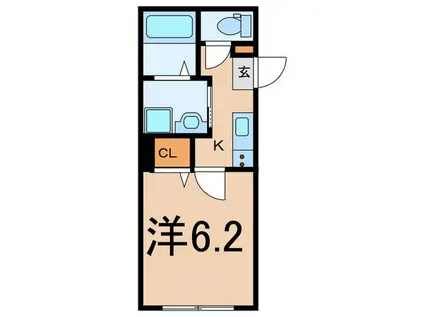 LA FENICE(1K/2階)の間取り写真