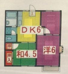 グランデュールAS(3DK/2階)の間取り写真