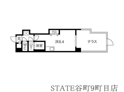 FRONT FIELD TENNOJI(ワンルーム/4階)の間取り写真