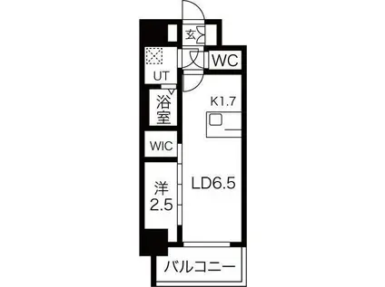 メイクスWアート金山ウエスト(1LDK/2階)の間取り写真