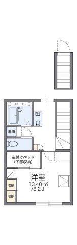 レオパレス下石田(1K/2階)の間取り写真