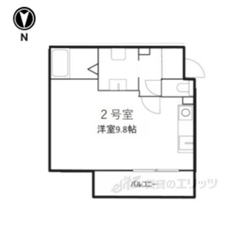 PREMIERE5(ワンルーム/1階)の間取り写真