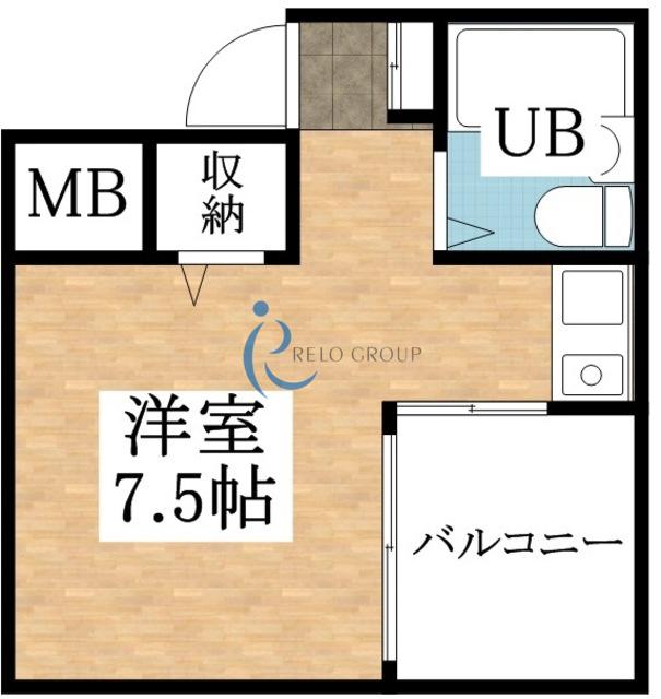 JPアパートメント平野(ワンルーム/5階)の間取り写真