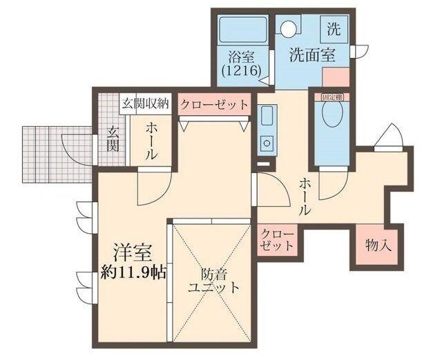 ベル レゾナンス(1K/1階)の間取り写真