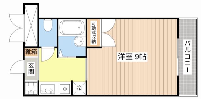 J&KS FAVORITE(1K/4階)の間取り写真