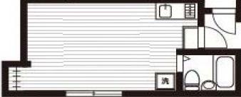 リック野田(1K/3階)の間取り写真