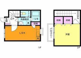 ベルウッドI(1LDK/1階)の間取り写真