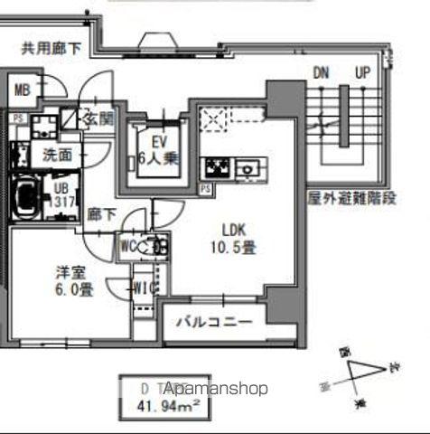 S-RESIDENCE新御徒町イースト(1LDK/8階)の間取り写真
