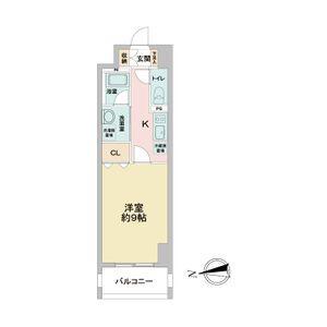 レジディア東桜(1K/4階)の間取り写真