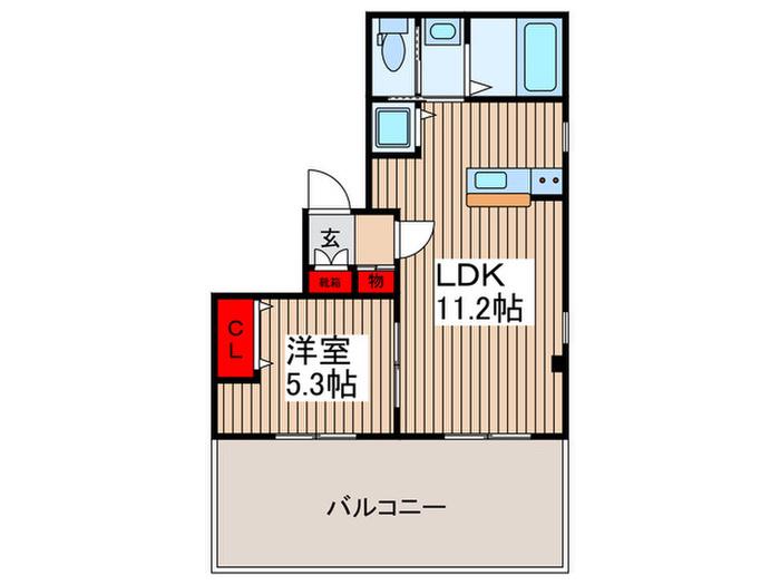 KLASSE浦和(1LDK/4階)の間取り写真