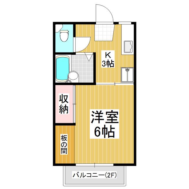 プチメゾンひろ(1K/1階)の間取り写真