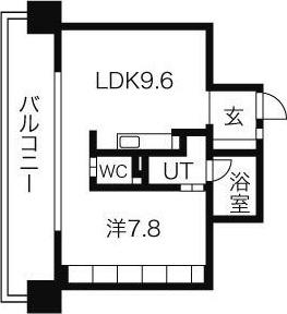 アーデン泉プレミア(1LDK/4階)の間取り写真
