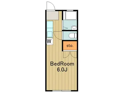 コマハイツ(1K/1階)の間取り写真