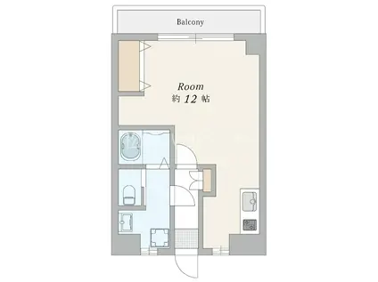 三善マンション(ワンルーム/3階)の間取り写真