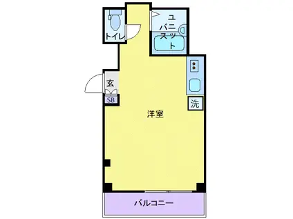コアプラス立川みなみ(ワンルーム/8階)の間取り写真