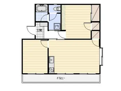 サンフラワーIII(2LDK/3階)の間取り写真