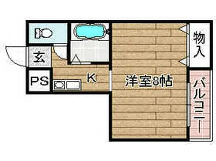 近江ビル(1K/3階)の間取り写真