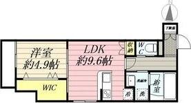 LA・LA(1LDK/1階)の間取り写真