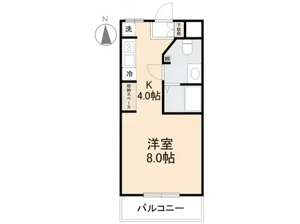 COMMON IMAZATO(ワンルーム/2階)の間取り写真