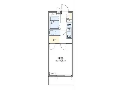 レオパレスNEXTII(1K/2階)の間取り写真