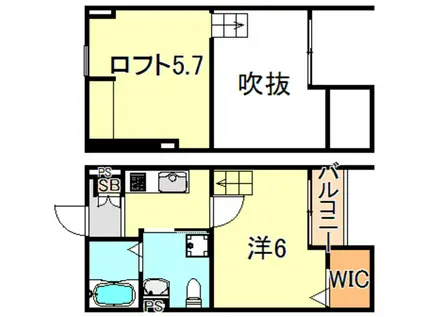 南王子町アパートメント(1K/1階)の間取り写真