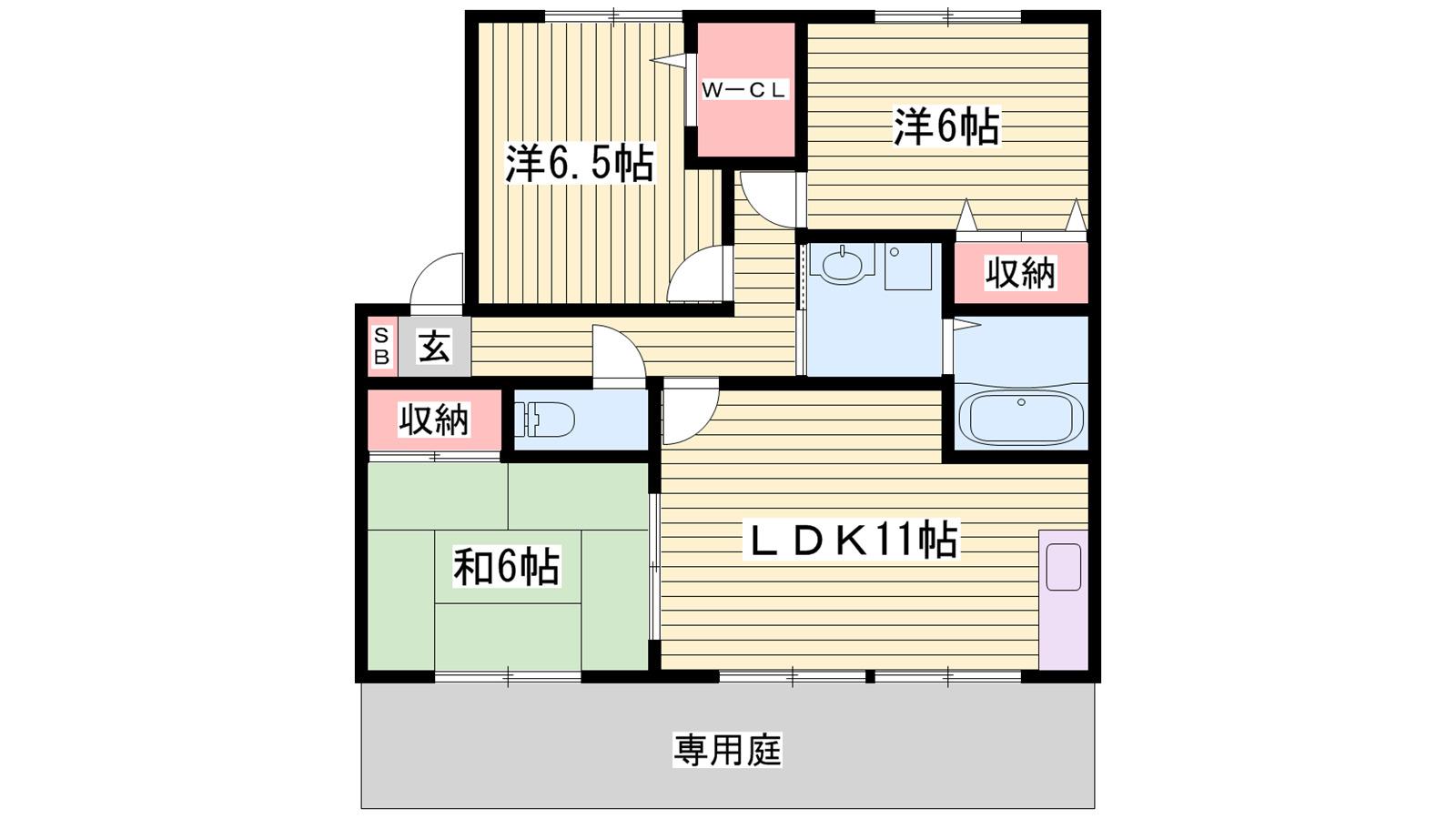 MILES TONES(3LDK/2階)の間取り写真