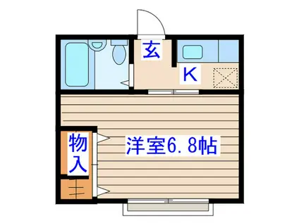 高野コーポ(1K/2階)の間取り写真