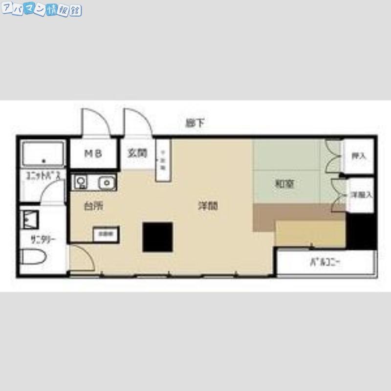 新潟芙蓉コモンズ(1LDK/4階)の間取り写真