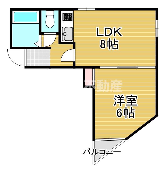 レジデンス野江(1LDK/5階)の間取り写真