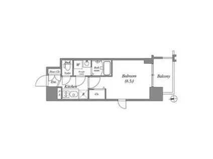 エスリード大阪CENTRAL AVENUE(1K/11階)の間取り写真