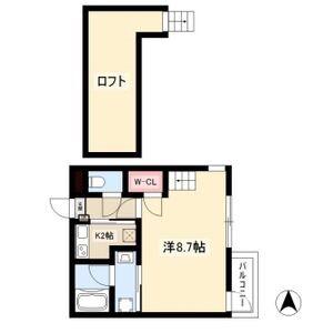 SUCCESSVI(1SK/1階)の間取り写真