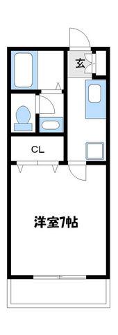 セレエスペランサ(1K/2階)の間取り写真