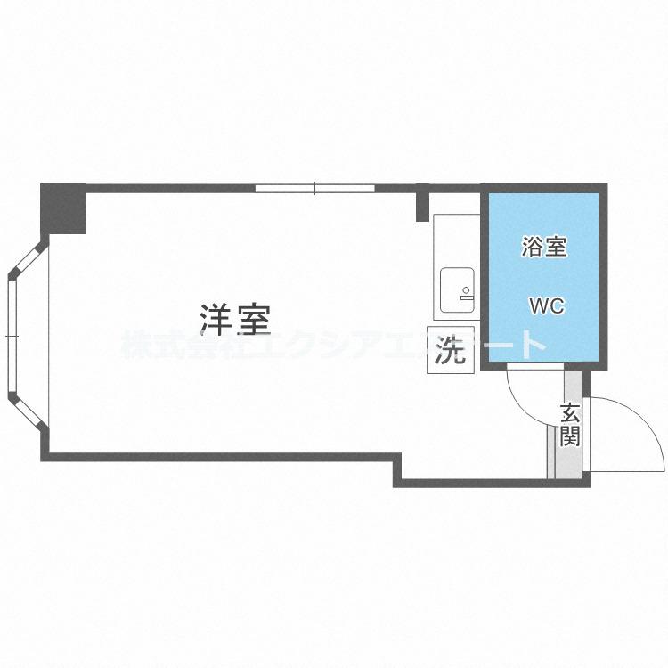 OLA COURT 西田辺(ワンルーム/5階)の間取り写真