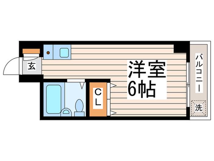 PETIT CHATEAU(ワンルーム/2階)の間取り写真