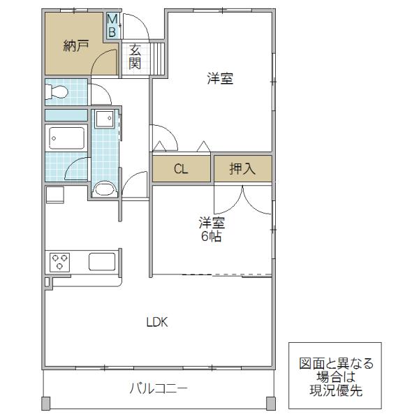 グランマリッチ(2SLDK/2階)の間取り写真