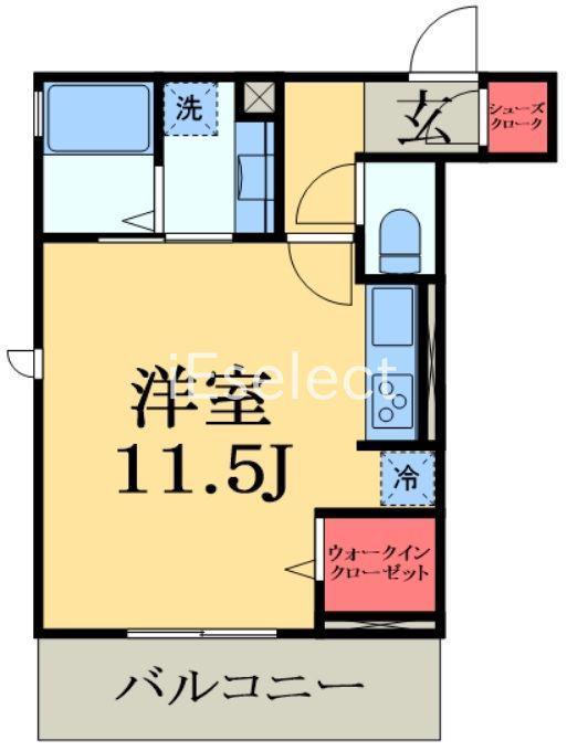 VIVIDO.M(ワンルーム/2階)の間取り写真