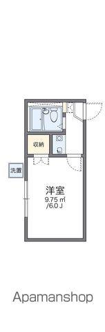 レオパレスドゥマンB館(1K/1階)の間取り写真