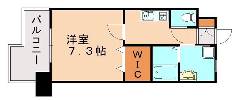 アクシオ三萩野(1K/5階)の間取り写真