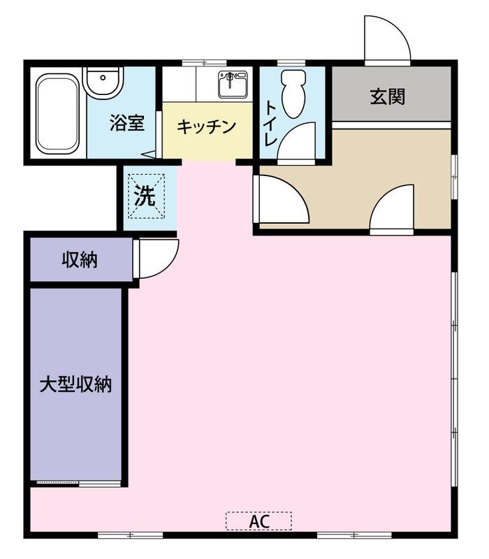 クロノス南大谷(1K/1階)の間取り写真