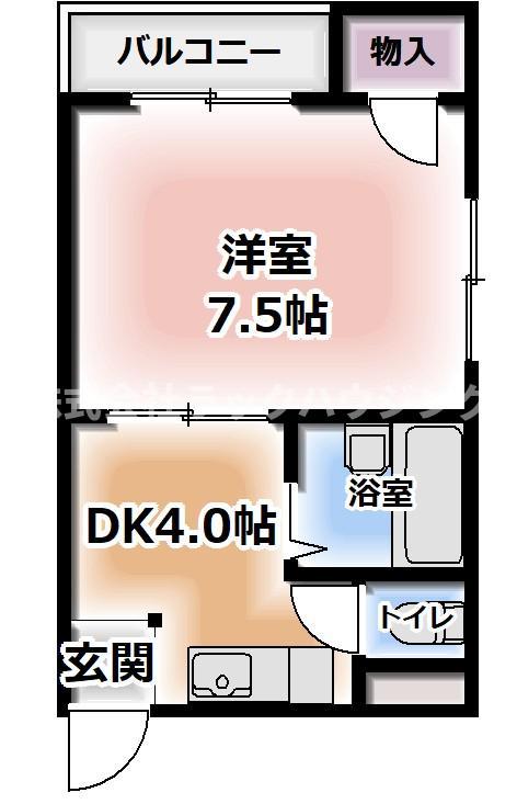 サンフラワー佐太(1DK/1階)の間取り写真