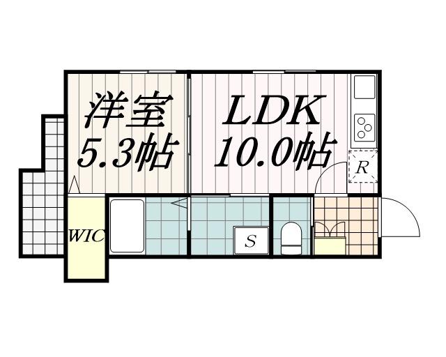 クレイン黒砂(1LDK/2階)の間取り写真