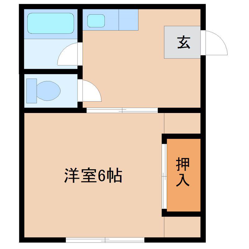 大手町ビル(1K/4階)の間取り写真
