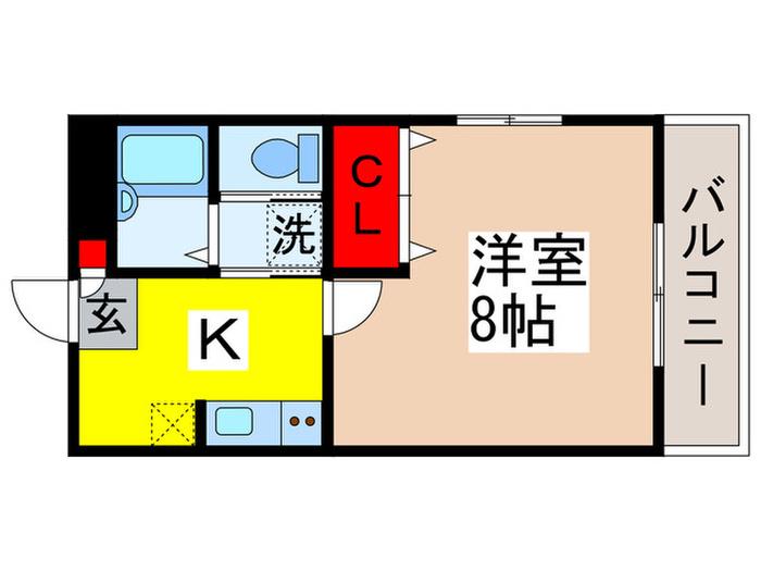 GRACE.SKM(1K/1階)の間取り写真