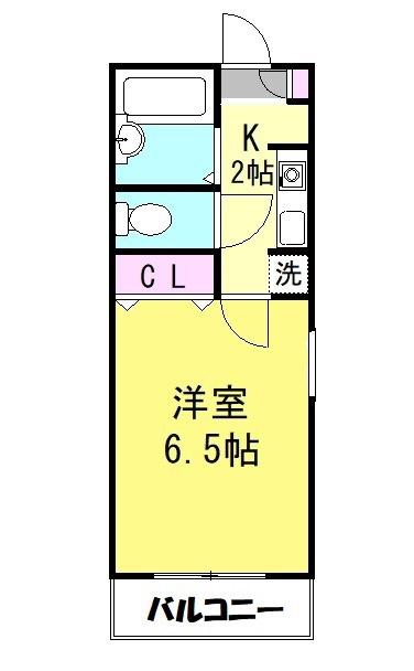 アーバンコート成増(1K/2階)の間取り写真