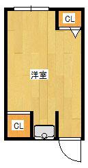 コーポ・有楽1(ワンルーム/2階)の間取り写真